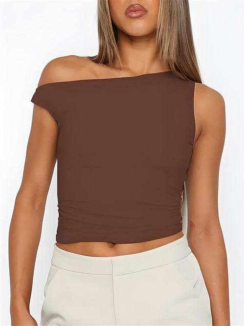 Chic Off-Shoulder Crop Top